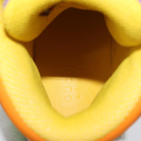 GUCCI Basket High Top Sneakers Leather 35 Multicolor 351 90431 8055 Auth 168178M