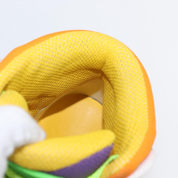 GUCCI Basket High Top Sneakers Leather 35 Multicolor 351 90431 8055 Auth 168178M