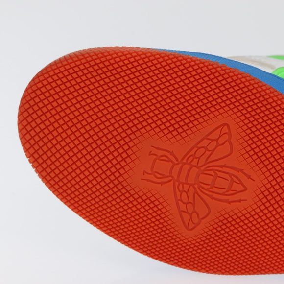 GUCCI Basket High Top Sneakers Leather 35 Multicolor 351 90431 8055 Auth 168178M