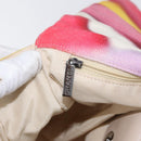 CHANEL Chain Matelasse Shoulder Bag Canvas Multicolor Silver CC Auth 168180SAM-25