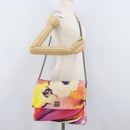 CHANEL Chain Matelasse Shoulder Bag Canvas Multicolor Silver CC Auth 168180SAM-28