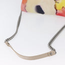 CHANEL Chain Matelasse Shoulder Bag Canvas Multicolor Silver CC Auth 168180SAM-8