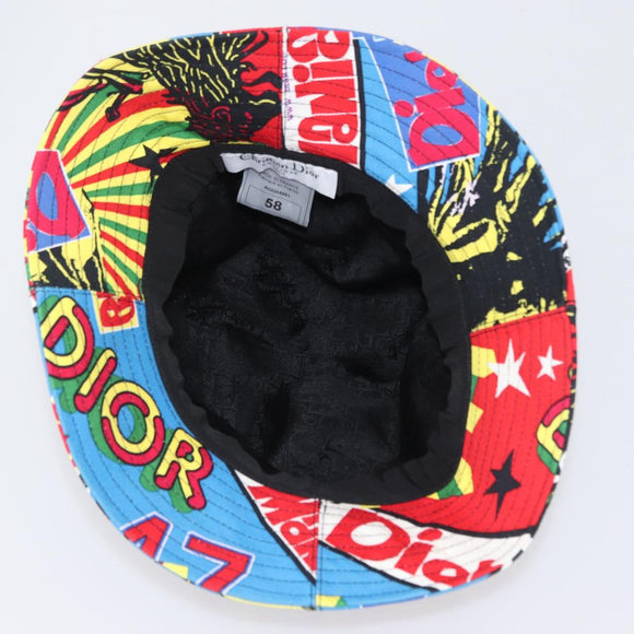 Christian Dior Hat Canvas Multicolor Auth 168182SAM