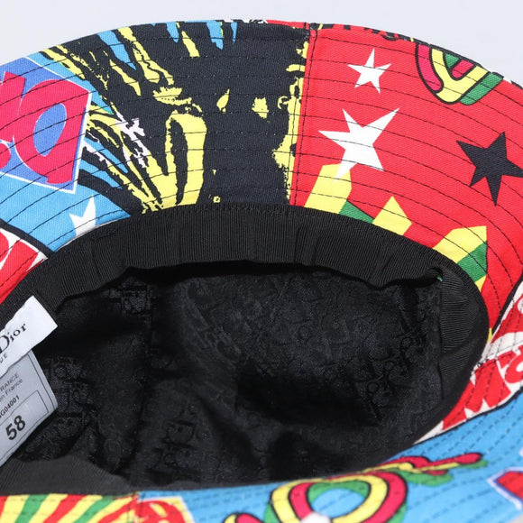 Christian Dior Hat Canvas Multicolor Auth 168182SAM
