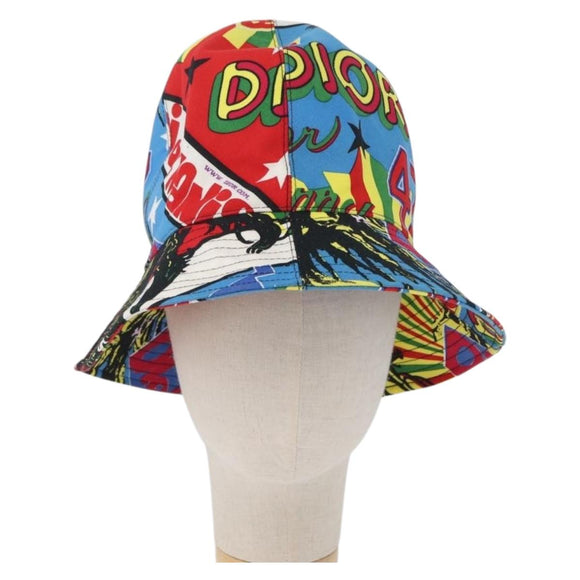 Christian Dior Hat Canvas Multicolor Auth 168182SAM