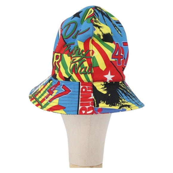 Christian Dior Hat Canvas Multicolor Auth 168182SAM