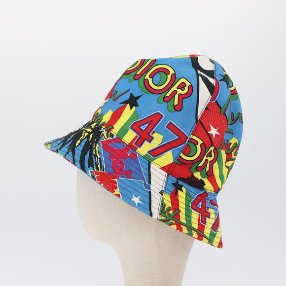 Christian Dior Hat Canvas Multicolor Auth 168182SAM