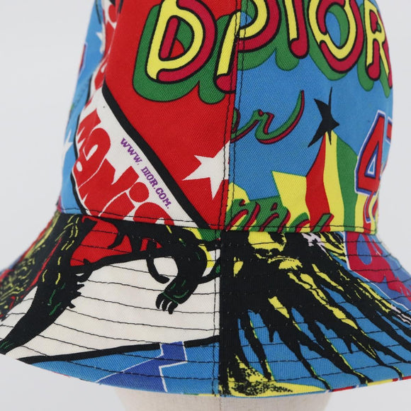 Christian Dior Hat Canvas Multicolor Auth 168182SAM