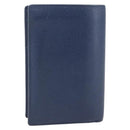 CHANEL COCO Mark Wallet Leather Navy CC Auth 168183-2