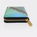 LOUIS VUITTON Damier LV Lace Zippy Wallet Long Wallet Blue LV Auth 168184-4