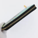 LOUIS VUITTON Damier LV Lace Zippy Wallet Long Wallet Blue LV Auth 168184-5