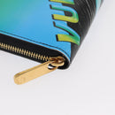 LOUIS VUITTON Damier LV Lace Zippy Wallet Long Wallet Blue LV Auth 168184-14
