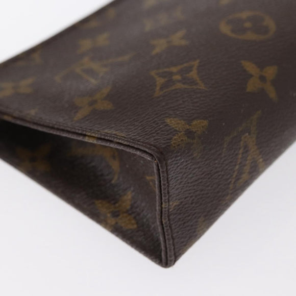 LOUIS VUITTON Monogram Poche Toilette 15 Pouch M47546 LV Auth 168185