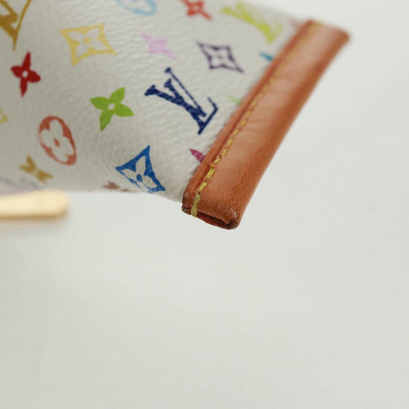 LOUIS VUITTON Monogram Multicolor Berlango Coin Purse White M58028 Auth 168197V