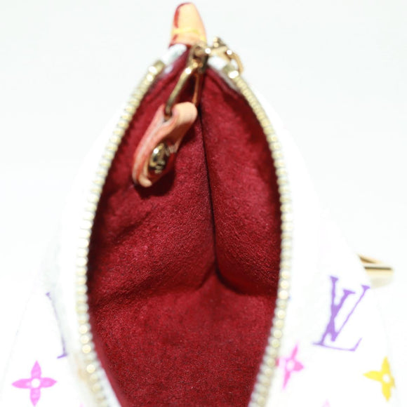 LOUIS VUITTON Monogram Multicolor Berlango Coin Purse White M58028 Auth 168197V
