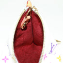 LOUIS VUITTON Monogram Multicolor Berlango Coin Purse White M58028 Auth 168197V-10