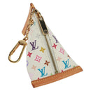 LOUIS VUITTON Monogram Multicolor Berlango Coin Purse White M58028 Auth 168197V-1