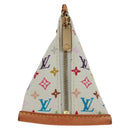LOUIS VUITTON Monogram Multicolor Berlango Coin Purse White M58028 Auth 168197V-13