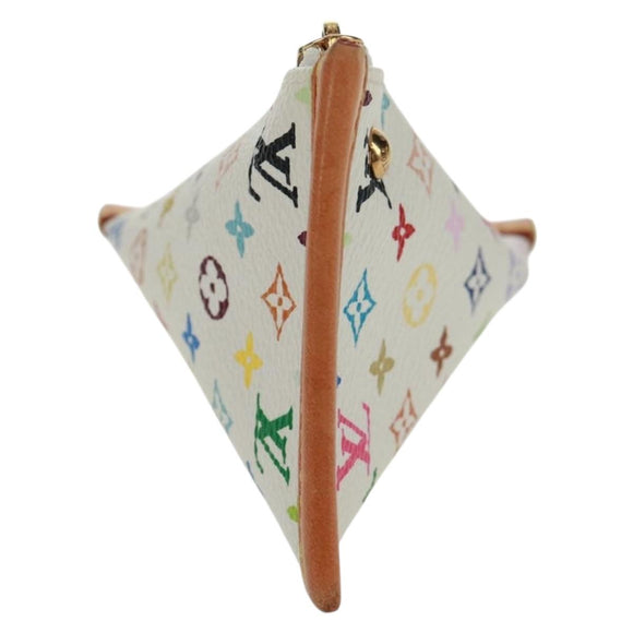 LOUIS VUITTON Monogram Multicolor Berlango Coin Purse White M58028 Auth 168197V