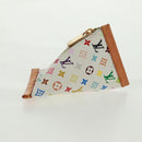LOUIS VUITTON Monogram Multicolor Berlango Coin Purse White M58028 Auth 168197V-3
