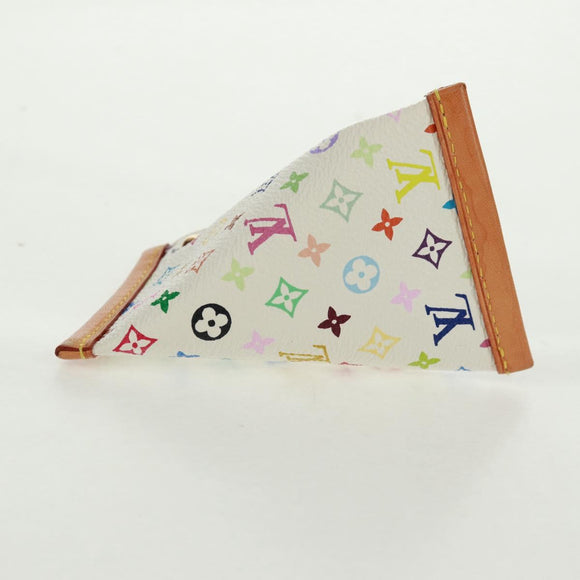 LOUIS VUITTON Monogram Multicolor Berlango Münzbeutel Weiß M58028 Auth 168197V