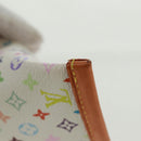 LOUIS VUITTON Monogram Multicolor Berlango Coin Purse White M58028 Auth 168197V-14