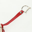 Christian Dior Hardcore Saddle etui Tasje Canvas Wit Zilver Auth 168201V-7