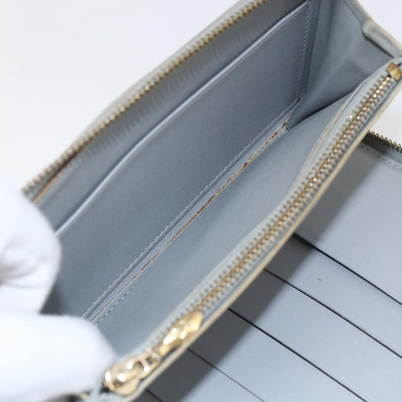LOUIS VUITTON Monogram Vernis Eldridge Long Wallet Gris M91158 LV Auth 168202