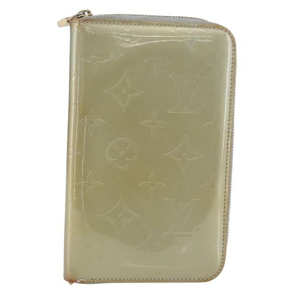 LOUIS VUITTON Monogram Vernis Eldridge Long Wallet Gris M91158 LV Auth 168202