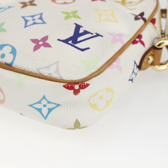 LOUIS VUITTON Monogram Multicolor Lift Shoulder Bag White M40055 LV Auth 168205