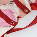 HERMES Strandtas Tote Bag Canvas Rood Auth 168207-6