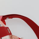 HERMES Strandtas Tote Bag Canvas Rood Auth 168207-8