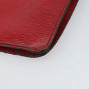 LOUIS VUITTON Epi Montaigne 27 Clutch Bag Red M52657 LV Auth 168213-15