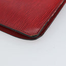 LOUIS VUITTON Epi Montaigne 27 Clutch Bag Red M52657 LV Auth 168213-16
