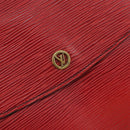 LOUIS VUITTON Epi Montaigne 27 Clutch Bag Red M52657 LV Auth 168213-17
