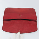 LOUIS VUITTON Epi Montaigne 27 Clutch Bag Red M52657 LV Auth 168213-8