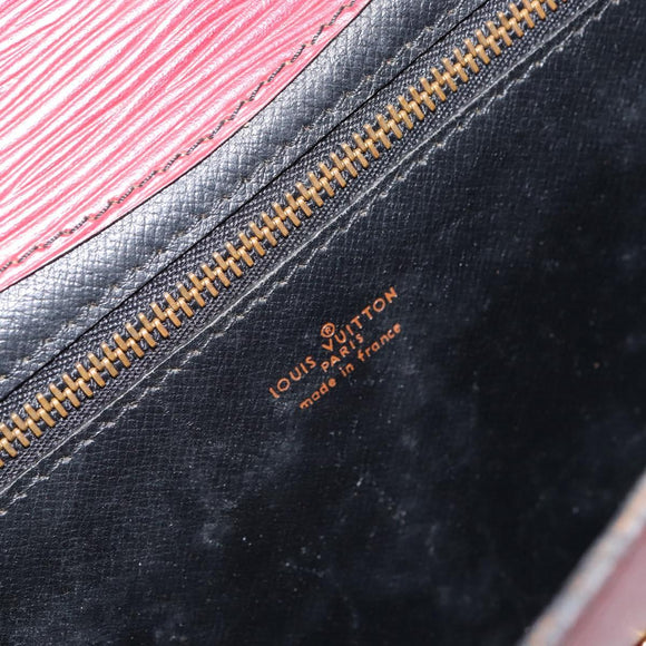 LOUIS VUITTON Epi Montaigne 27 Clutch Bag Red M52657 LV Auth 168213