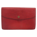 LOUIS VUITTON Epi Montaigne 27 Clutch Bag Red M52657 LV Auth 168213-13