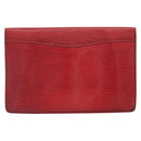 LOUIS VUITTON Epi Montaigne 27 Clutch Bag Red M52657 LV Auth 168213-2