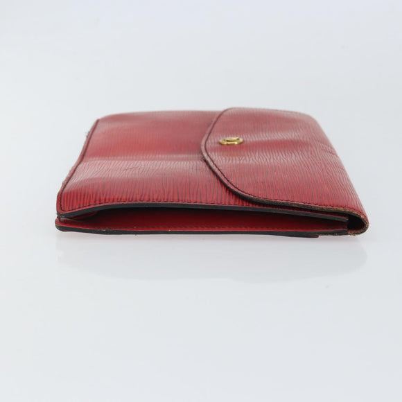 LOUIS VUITTON Epi Montaigne 27 Clutch Bag Red M52657 LV Auth 168213