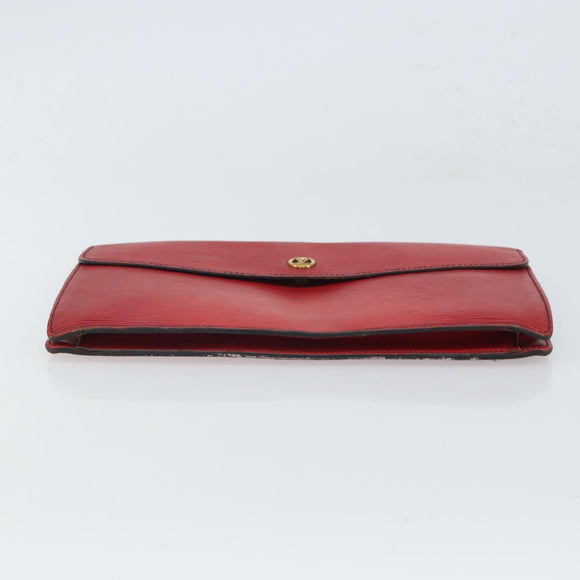 LOUIS VUITTON Epi Montaigne 27 Clutch Bag Red M52657 LV Auth 168213