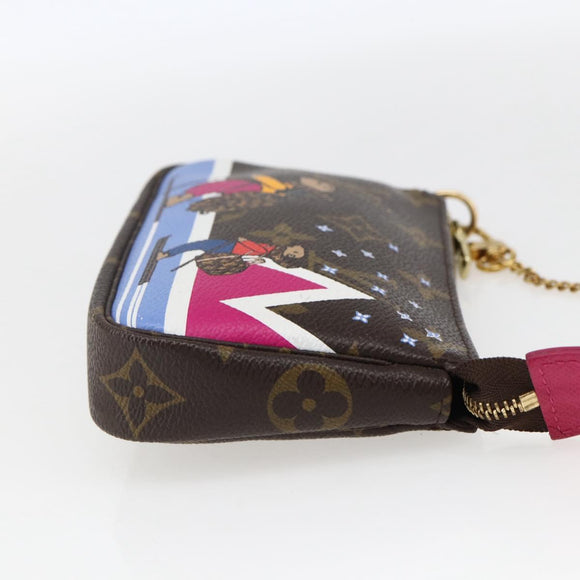 LOUIS VUITTON Monogram Ski Bear Mini Pochette Accessoires M67769 Auth 168214SM