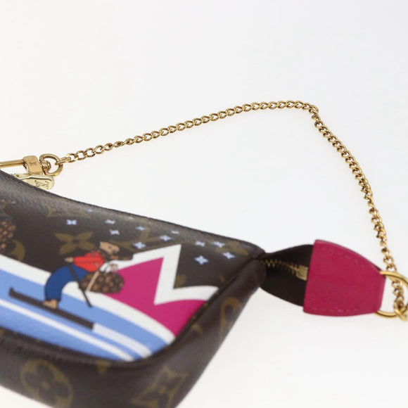 LOUIS VUITTON Monogram Ski Bear Mini Pochette Accessoires M67769 Auth 168214SM