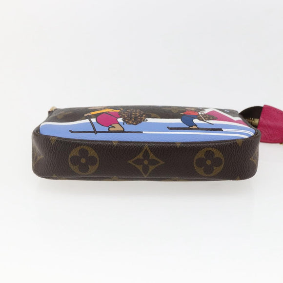 LOUIS VUITTON Monogram Ski Bear Mini Pochette Accessoires M67769 Auth 168214SM