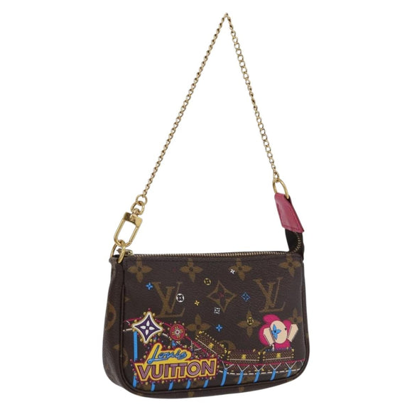 LOUIS VUITTON Monogram Vivienne Mini Pochette Accessoires M69752 Auth 168215SAM