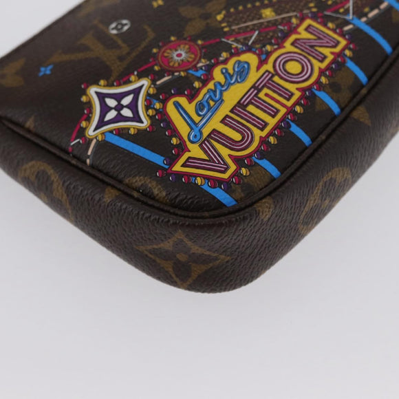 LOUIS VUITTON Monogram Vivienne Mini Pochette Accessoires M69752 Auth 168215SAM