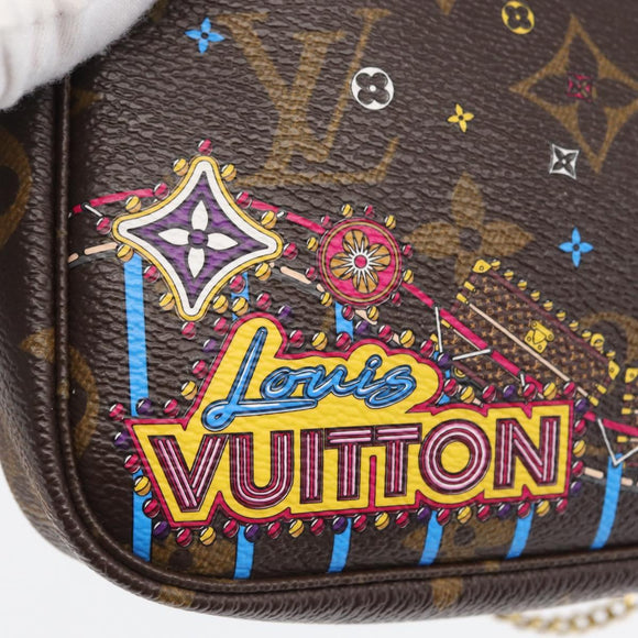 LOUIS VUITTON Monogram Vivienne Mini Pochette Accessoires M69752 Auth 168215SAM