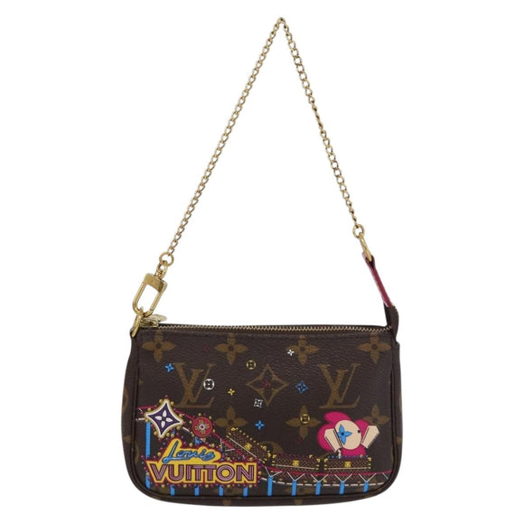 LOUIS VUITTON Monogram Vivienne Mini Pochette Accessoires M69752 Auth 168215SAM