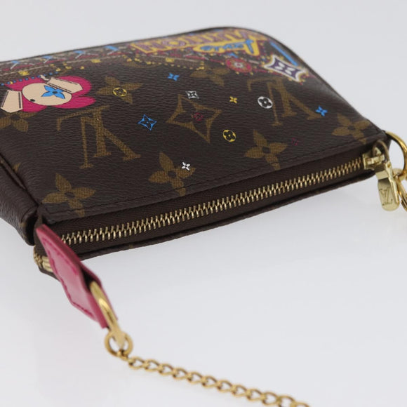 LOUIS VUITTON Monogram Vivienne Mini Pochette Accessoires M69752 Auth 168215SAM