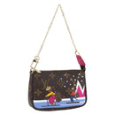 LOUIS VUITTON Monogram Ski Bear Mini Pochette Accessoires M67769 Auth 168216SM-1